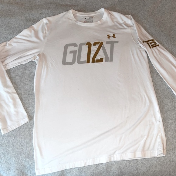 tom brady goat shirt under armour